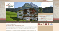 Desktop Screenshot of gaestehaushanni.com